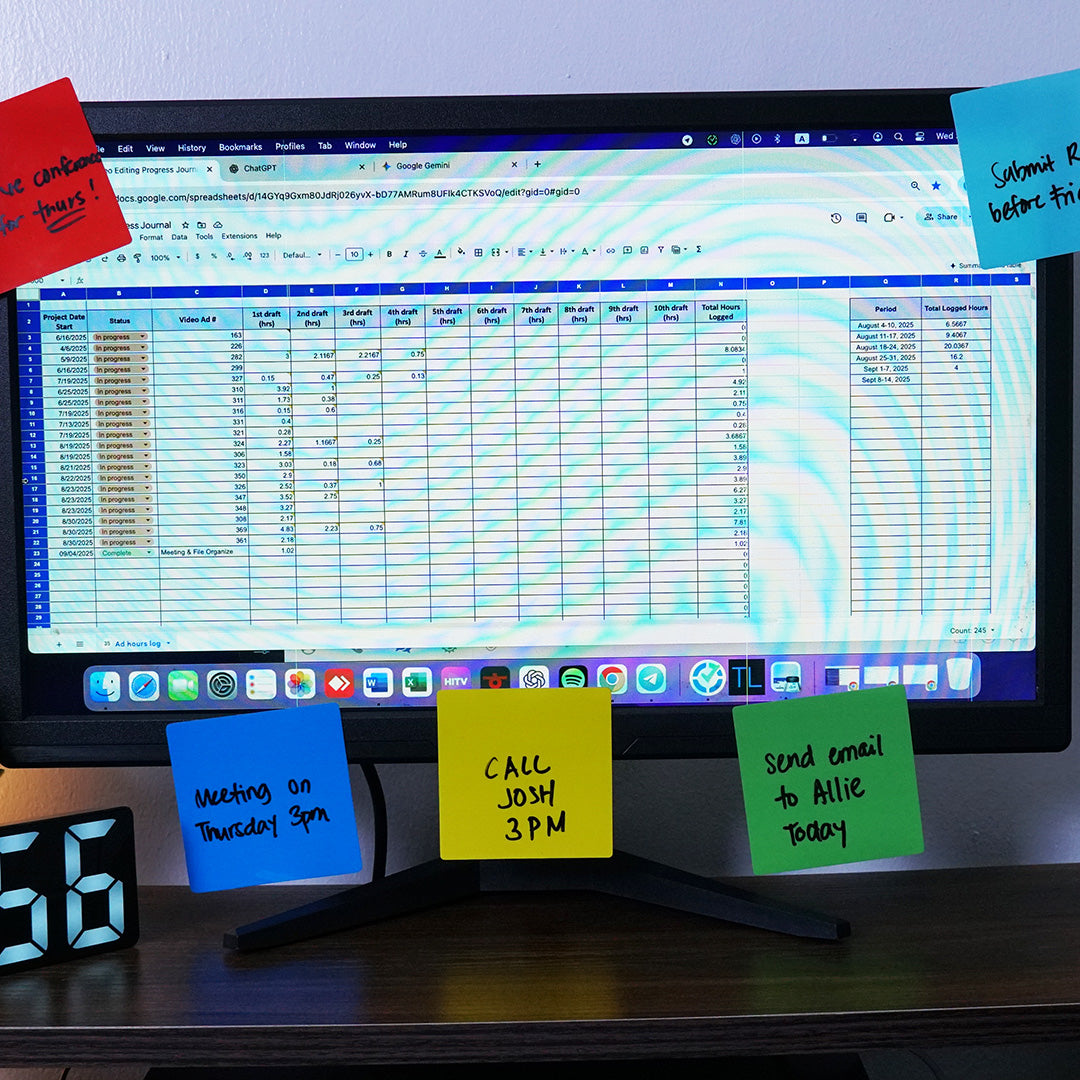 Dry-Erase Sticky Notes - 6 Pack