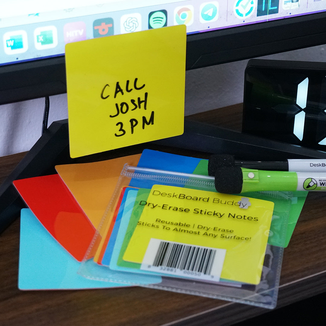 Dry-Erase Sticky Notes - 6 Pack