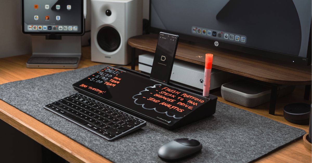 DeskBoard Buddy Desktop Whiteboard - Eliminate Your Sticky Notes Today