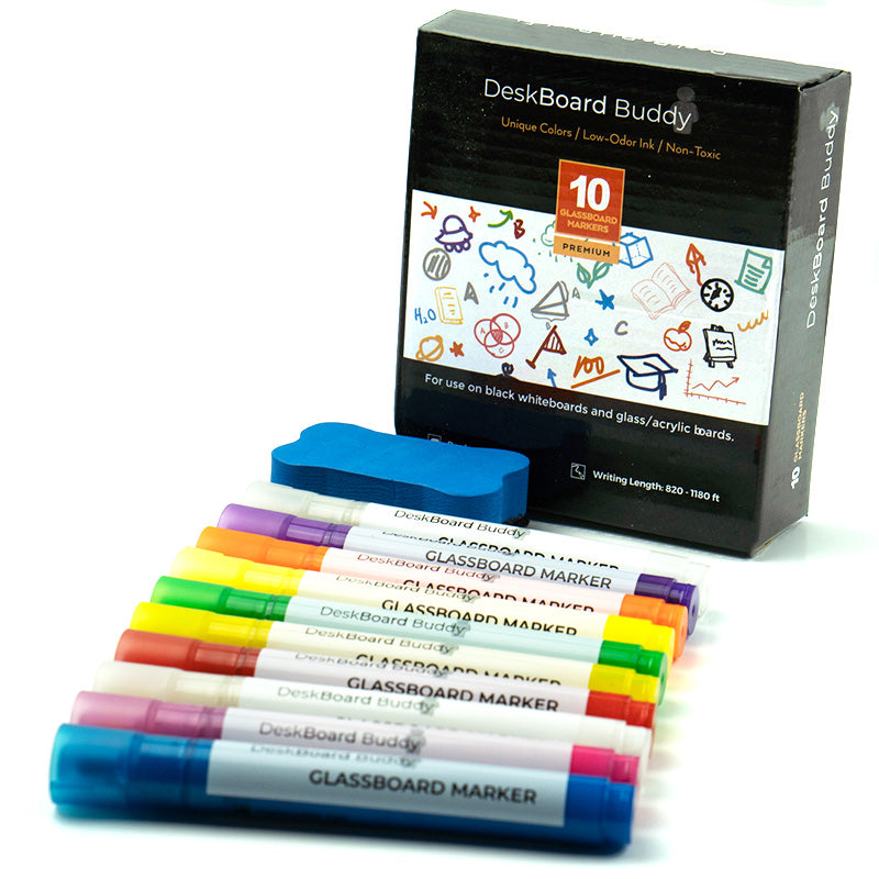 Set of 30 Personal Whiteboard Mini Dry Erase Marker Erasers