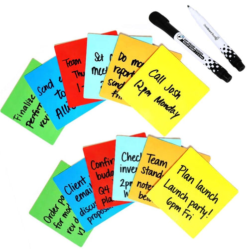 Dry-Erase Sticky Notes - 12 Pack